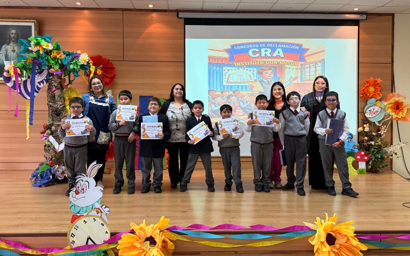 Concurso de declamaci&oacute;n de primer ciclo celebra el Mes del Libro en el Instituto Don Bosco